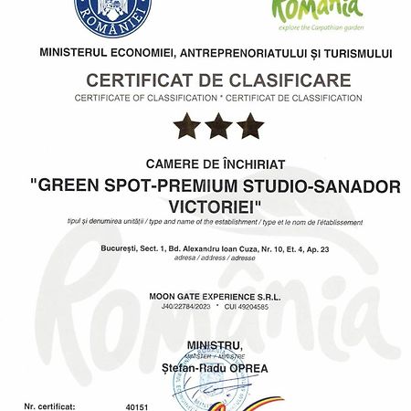 Green Spot - Premium Studio - Sanador Victoriei Bucureşti Exterior foto
